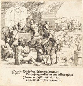 The Men of Ephraim Care for their Captives and Return Them to Jerico