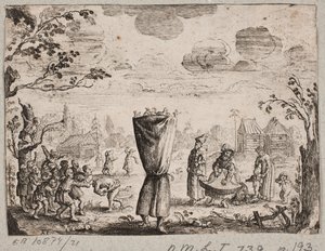 Performers in a Russian Village by Augustin John