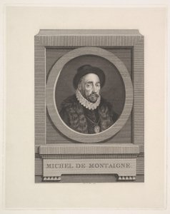 Portrait of Michel de Montaigne by Augustin de Saint-Aubin