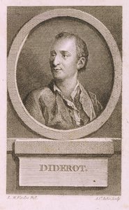 Portrait of Denis Diderot by Augustin de Saint Aubin
