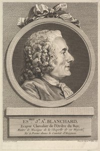 Portrait of Esprit-Joseph-Antoine Blanchard, 1767 by Augustin de Saint Aubin