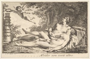 Vignette Next to the Name of Augustin de Saint-Aubin by Augustin de Saint Aubin