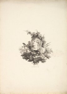 Vignette with the Head of Bacchus on a Cornelian, Tome I, Page 242, from Description de l