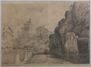 Landscape of Rome by Augusto Baracchi