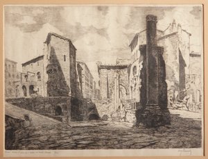Rome, Porticus of Octaviae, and the Ruins of Marcellus