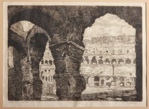Rome, the Coliseum Arches by Augusto Baracchi
