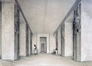 Interior of the North Temple, Ebsamboul, Nubia, Egypt by Augustus Butler