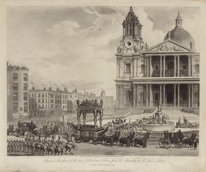 Funeral procession of Admiral Lord Nelson from the Admiralty to St Paul