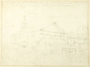 Study for Covent Garden Market, Westminster Election, from Microcosm of London
