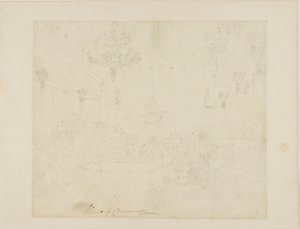 Study for House of Commons, from Microcosm of London by Augustus Charles Pugin