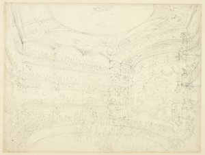 Study for Royal Circus, from Microcosm of London by Augustus Charles Pugin