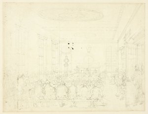 Study for Society for the Encouragement of Agriculture, from Microcosm of London by Augustus Charles Pugin