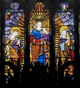 Central Window of Apse, Virgin & Child with Saints by Augustus Welby Northmore Pugin
