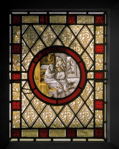 Library Window with Netherlandish Roundel by Augustus Welby Northmore Pugin