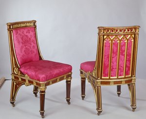Pair of Chairs by Augustus Welby Northmore Pugin
