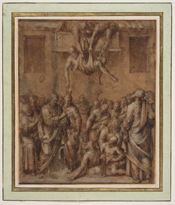 Christ healing the sick by Aurelio Luini
