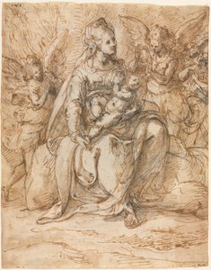 Madonna and Child with Angels