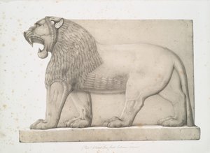 Colossal Lion from the Great Entrance at Nimroud [Calah], 1853 by Austen Henry Layard