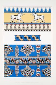 Painted ornaments from Nimroud [Calah] by Austen Henry Layard