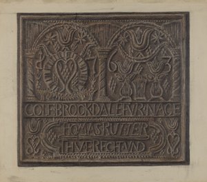 Pa. German Stove Plate by Austin L. Davison
