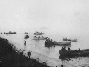 Landing at Anzac Cove, c. 1915