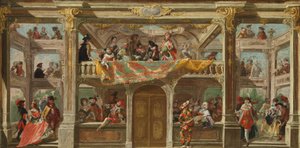 A Masked Ball in Bohemia, c.1748 by Austrian School