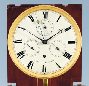 A Month-Going Bodenstanduhr with Equation of Time and Full Calendar