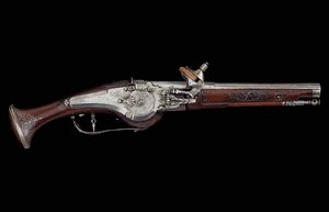 Carinthian (Ferlach) pistol with wheel-lock mechanism incorporating an internal automatic safety system, c.1650 by Austrian School