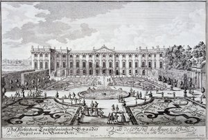 Garden front of the Palace of the Prince of Trauthson, Vienna c.1719