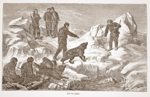 Hunting with dogs, 1876