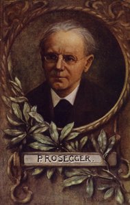 Portrait of Peter Rosegger by Austrian School