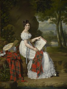 Woman Sketching in a Landscape