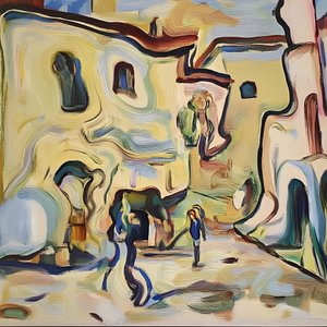 Fluid Village Street by Avanesova Elena