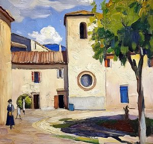 Sunny Village Square by Avanesova Elena