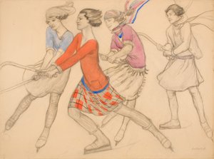 Hockey on the ice by Averil Mary Burleigh