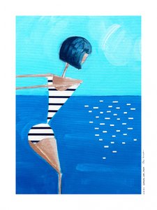 Diving Woman by Awol Art Alex