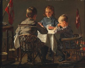 The Three Children of the Artist by Axel Helsted