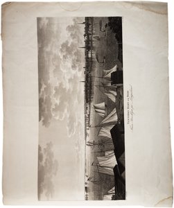 New York Harbour, from Brooklyn to Long Island, from an Atlas of the United States, 1824 by Axel Leonhard Klinckowström