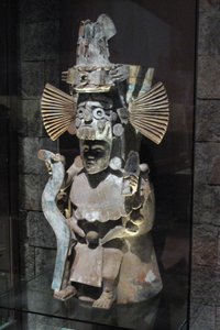 Incense Burner in the Form of the God Tlaloc, Tlahuac, Late Postclassic Period, c.1500 by Aztec