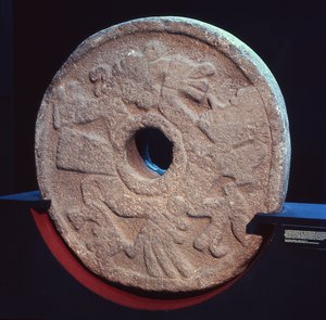 Stone Used in Playing Pelota by Aztec