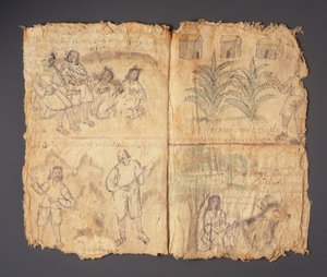 Techialoyan Codex, Coyotepec Coyonazco, Mexico by Aztec