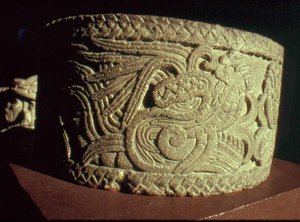 Urn with Feathered Serpent by Aztec