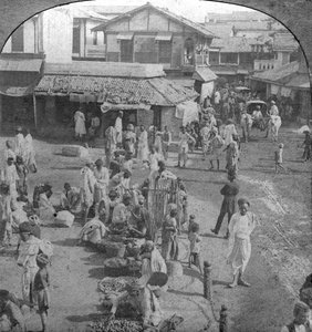 A Market in Ahmedabad, India, 1902