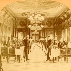 The Great Dining Hall, Windsor Hotel, Montreal, Canada by B. W. Kilburn