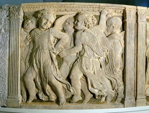 Post-Restoration Panel No.I from the Exterior Pulpit of Prato Cathedral
