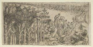 Dante Lost in the Wood: Escaping and Meeting Virgil, Canto I by Baccio Baldini