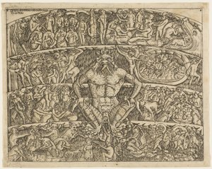 The Inferno According to Dante, from the Campo Santo Frescos in Pisa by Baccio Baldini