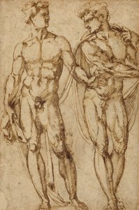 Study of Two Men; Study of the Head of a Bearded Man