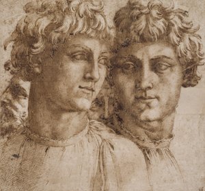 Two Studies of the Head of a Youth
