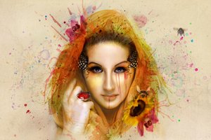 Vibrant Fantasy Portrait